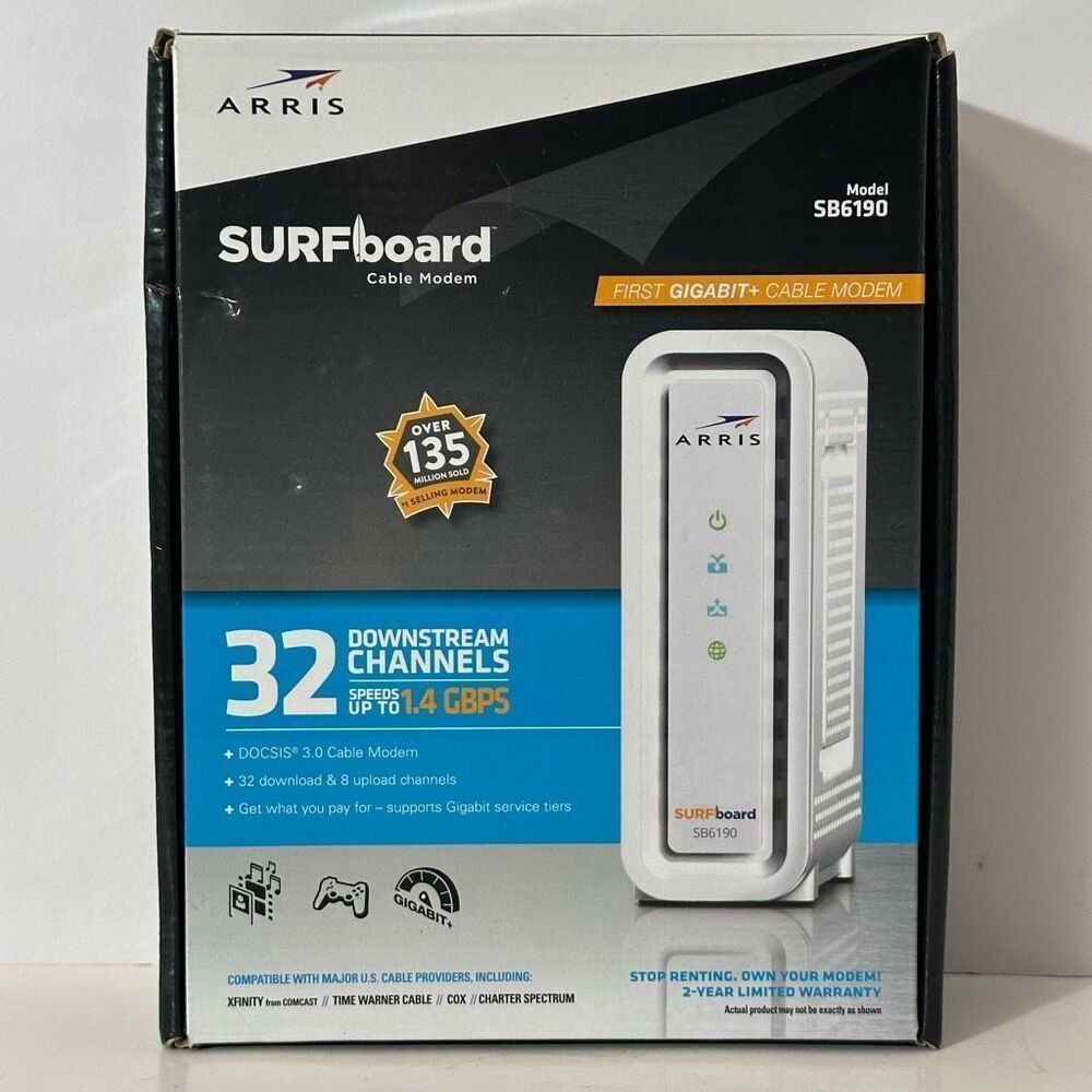 Arris Surf Board Cable Modem  SB6190NEW